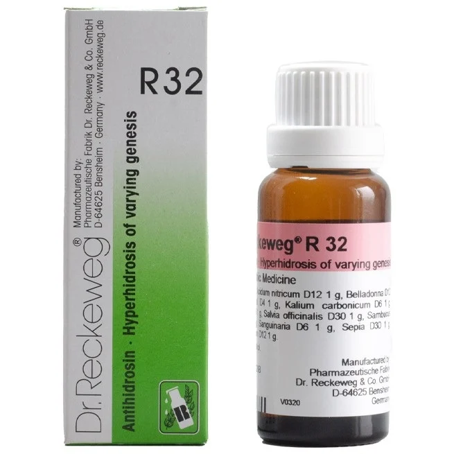Dr. Reckeweg R32 Hyperhydrosis of varying genesis